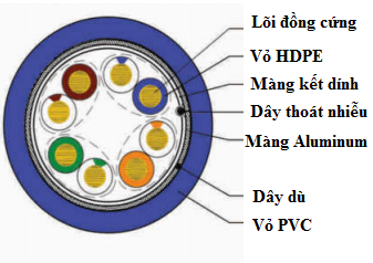 Cáp mạng LAN chống nhiễu Cat5 Hosiwell
